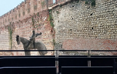 La statua equestre di Cangrande I della Scala, Castelvecchio
(© Guido Zanderigo)