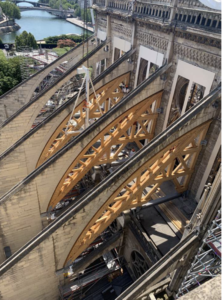 Le centine degli archi rampanti, Notre Dame, Parigi