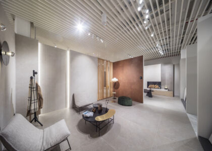 Piano interrato dello showroom (foto Mauro Davoli)