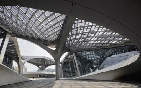 Zaha Hadid Architects, Zhuhai Jinwan Civic Art Center, Zhuhai (© AT OPTOGRAM STUDIO)