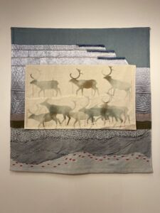 L'archiviaggio Kiruna. Uno dei tre lavori del trittico _Kiruna_ di Britta Marakatt-Labba in mostra al Kin Museum (© Aurora Riviezzo)