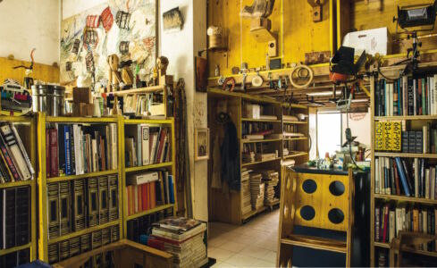 Casa-studio di Cesare Leonardi, interno (foto Joseph Nemeth)