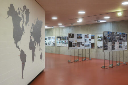 Mostra BancaStato Swiss Architectural Award 2024, Auditorio del Teatro dell’architettura Mendrisio-USI (© Ti-Press / Samuel Golay)