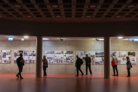Mostra BancaStato Swiss Architectural Award 2024, Auditorio del Teatro dell’architettura Mendrisio-USI (© Ti-Press / Samuel Golay)