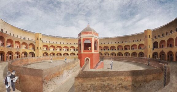 Ex carcere isola Santo Stefano Ventotene (progetto di concorso, © Insula
Architettura e Ingegneria)