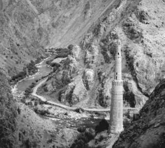 Vista aerea del Minareto di Jam (Afghanistan), 1961 (©Archivio Andrea Bruno)