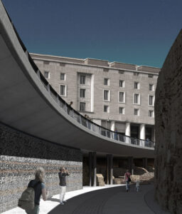 Roma, progetto "Il Mausoleo di Augusto – Memory for the future", di Rem Koolhaas, rendering