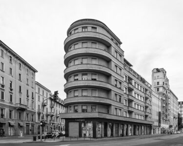 Libro "Giuseppe Martinenghi", 2024, immagini, Milano, edificio via Cuneo