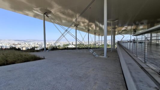 Cultural Center Stavros Niarchos Foundation, Atene, Rpbw, la pensilina (© Laura Milan)
