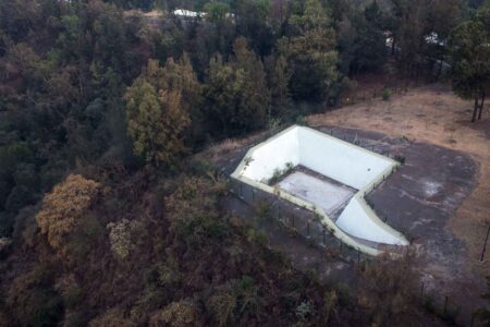 “Albercas”, piscine realizzate in pietra e calce 
risalenti al periodo coloniale e utilizzate storicamente 
per l’irrigazione e come elemento paesaggistico, Chapultepec, Città del Messico (@Laura Villa Baroncelli)
