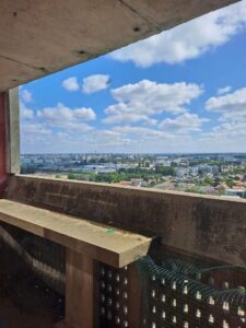 Rezé, Unité d'Habitation, Le Corbusier, vista da un terrazzo