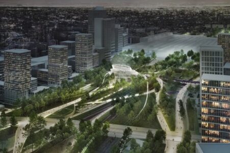 Parco Centrale Nuevo Norte, progetto West8, Madrid