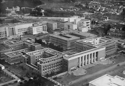 Città Universitaria, veduta dall’alto, da “Casabella”, novembre 1935
