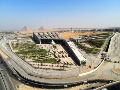 Grand Egyptian Museum, 2025 (courtesy besix.com)