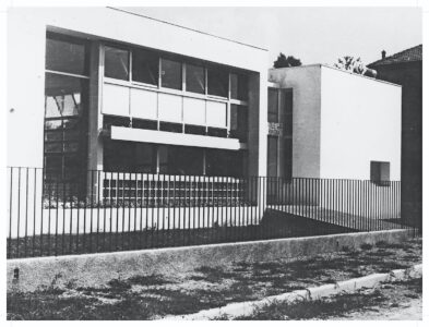 Cesare Cattaneo, scorcio fronte principale Asilo Garbagnati, Cermenate, 1938