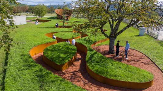 Doshi Retreat, Vitra Campus, 2025 (© Julien Lanoo, courtesy Vitra Campus)