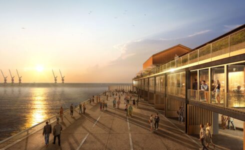 Vista della Hall Sud del porto di Marsiglia Fos, Corinne Vezzoni, 2025 (© Golem Images)