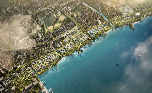 Masterplan per il Waterfront di Larnaka (© Foster + Partners)