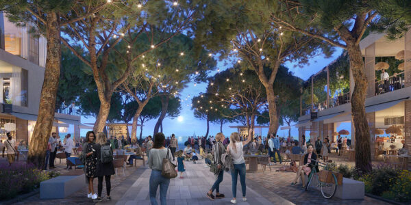 Progetto del Waterfront di Larnaka (© Foster + Partners)