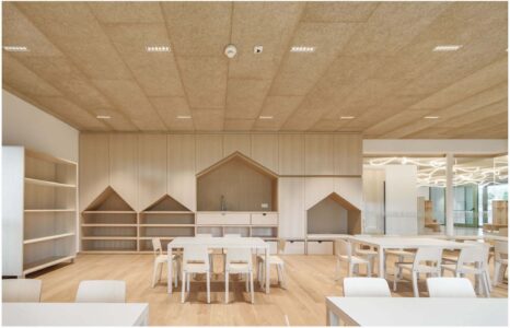 Una delle aule della Scuola d'infanzia di Barbiano, Bolzano (© Oskar Da Riz)