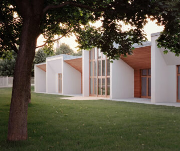 L'esterno di Fillia, nuova scuola San Paolo, Cuneo (dalla pagina web http://www.colucciandpartners.it)