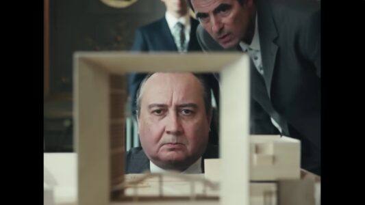 Scena dal film "Lo sconosciuto del Grande Arco"