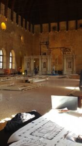 Allestimento "Olimpichetto. Il ritorno di un ambasciatore", Basilica Palladiana, Vicenza (© Studio Gabbiani & Associati)