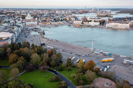 Area di progetto per il concorso per il nuovo Museo di architettura e Design di Helsinki