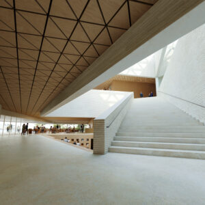 Il progetto vincitore di concorso per il nuovo Museo di architettura e Design di Helsinki, studio JKMM (© www.jkmm.fi)