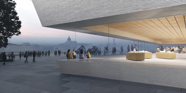 Il progetto vincitore di concorso per il nuovo Museo di architettura e Design di Helsinki, studio JKMM (© www.jkmm.fi)