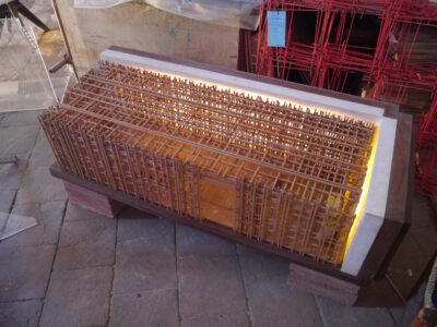 Modello della Cappella per la Messa del’Artista acquistato dal Centre Pompidou (foto Gianfranco Cavaglià)