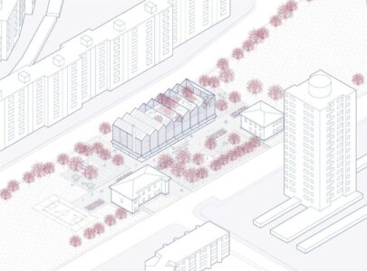 Museo dei bambini e delle bambine (MUBA). Schema di inserimento nel parco centrale del Pilastro