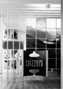 Mostra "max bill, la grammatica della bellezza", m.a.x. museo Chiasso, 2026.
Binia Bill, VI Triennale, Sezione Svizzera,1936, 1936, © jakob bill / Fotostiftung Schweiz, © max, binia + jakob bill stiftung/2026, ProLitteris, Zürich