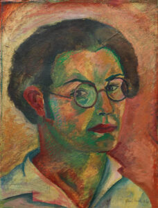 Mostra "max bill, la grammatica della bellezza", m.a.x. museo Chiasso, 2026.
max bill, Autoritratto, 1926, olio e pastello a olio su tela, 40 x 30 cm, collezione chantal + jakob bill
© max, binia + jakob bill stiftung/2026, ProLitteris, Zürich