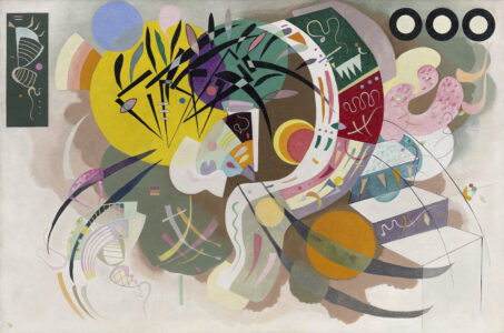 Vasily Kandinsky Curva dominante (Dominant Curve), aprile 1936. Olio su tela. Museo Solomon R. Guggenheim, New York, New York, Fondazione Solomon R. Guggenheim, New York