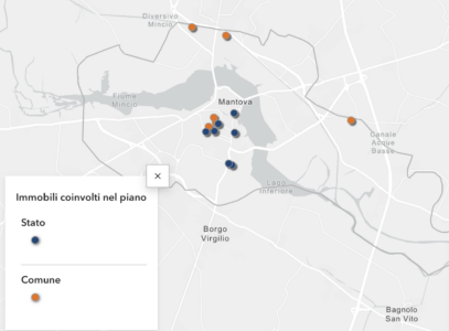 Immobili coinvolti nel piano città di Mantova
