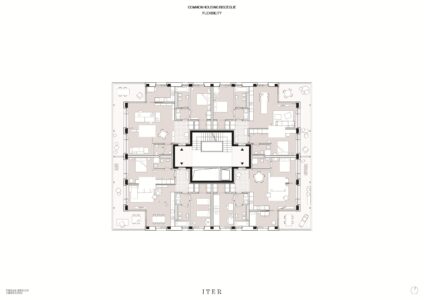 CommonHousing Bisceglie, Milano, flessibilità (ITER studio, © ITER studio)
