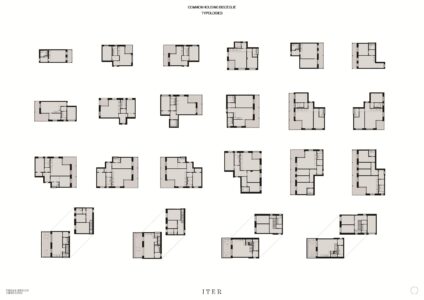 CommonHousing Bisceglie, Milano, tipologie (ITER studio, © ITER studio)
