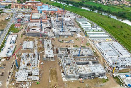 Ospedale Cisanello di Pisa, il cantiere, 2023 (foto Nicola Gronchi)