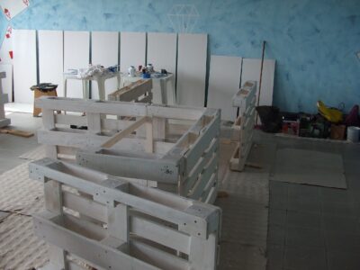 Arredi costruiti con l’impiego di pallet