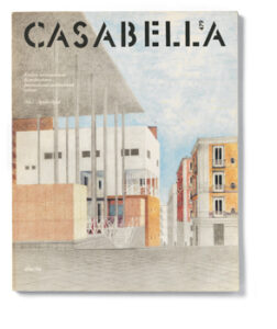 Copertina di «Casabella» (aprile 1982) con il disegno a schizzo del Mercatino, di Anna Buonaiuto