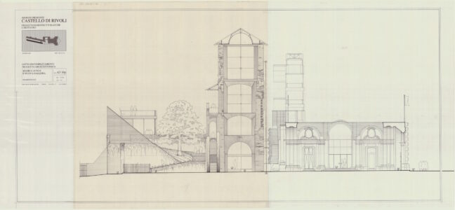 Castello di Rivoli (© Università Iuav di Venezia, Archivio Progetti, Fondo Andrea Bruno)