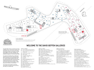 LACMA Los Angeles David Geffen Galleries Mappa (courtesy LACMA)