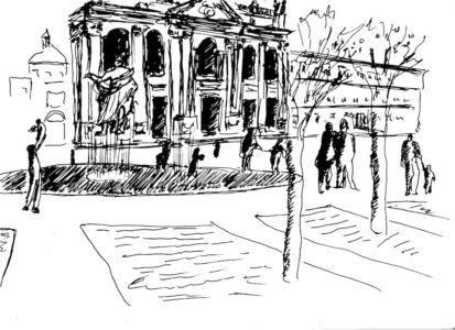 San Giovanni in Laterano con IA- vista