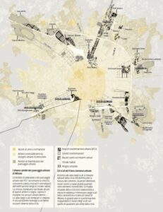 Ambiti del paesaggio urbano (immagine tratta dal “Documento di visione strategica. Scali ferroviari”, Comune di Milano, 2017)