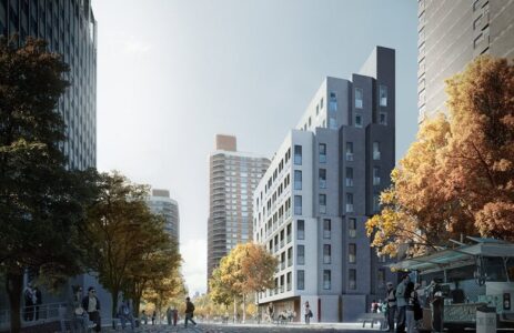 Render del progetto vincitore del concorso