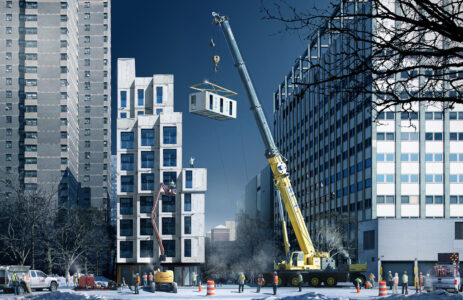 Render del progetto vincitore del concorso