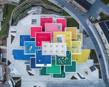 Lego Brand House. Progetto: BIG Group. 2017. Billund, Danimarca (©Rasmus Hjortshoj)