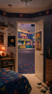 Scene del film "Backrooms", 2026