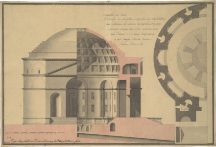 Claude-François Demesmay, Rilievo del Pantheon, 1754, III classe, primo premio